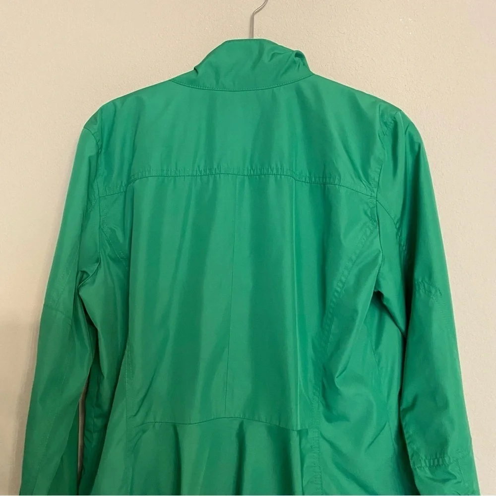 LAUREN Ralph Lauren Lightweight Jacket Buckle Collar Mockneck Size Medium Preppy